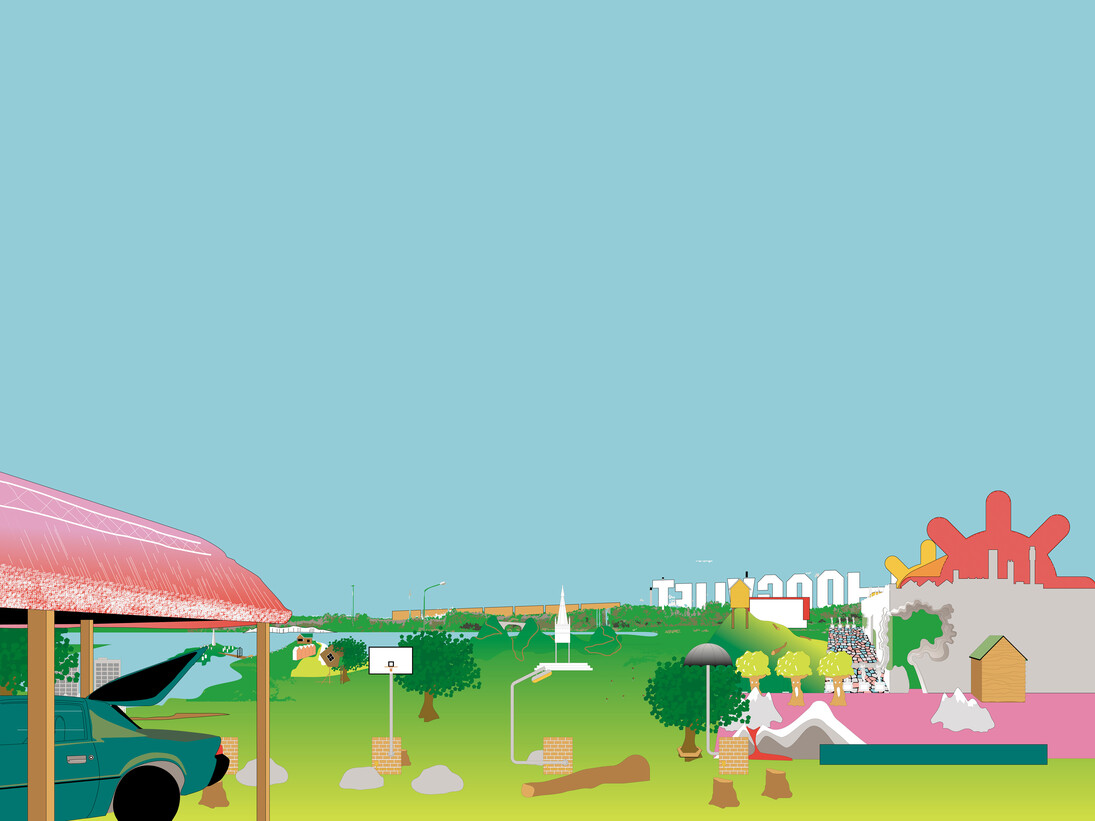 Design for Heerlijkheid Park, Hoogvliet, the Netherlands, 2004, FAT Architecture