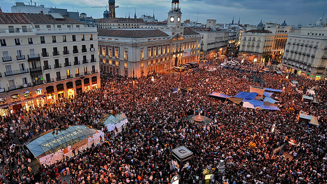 Lsa concentraciones en la Puerta del Sol fueron el primer símbolo del cambio