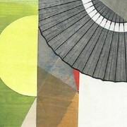 Aaron Wexler, Inverse of What's Light and What's Heavy 1 (2013), Acrylic On Paper And Print Material On Panel, 11h x 8.5w in (27.94h x 21.59w cm)