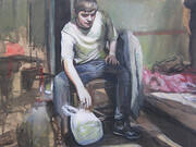 Laura Oldfield Ford, Room 1, Oil on MDF