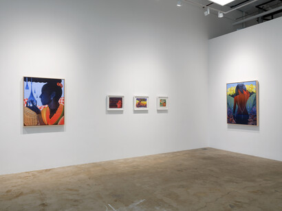 Jessica Vollrath, The smell of rain on dust, exhibition view. Courtesy of Erin Cluley Gallery
