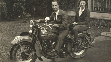 José Figueres con Henrietta Boggs Long, su primera esposa