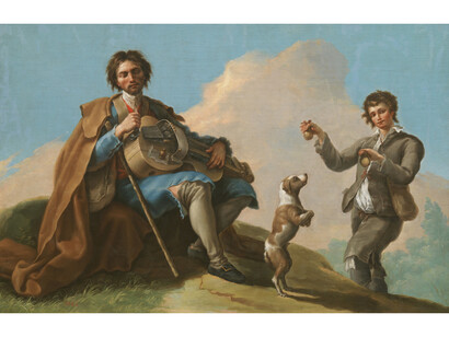 The Blind Musician, Ramón Bayeu y Subías, Oil on canvas, 93 x 145 cm, c. 1786, Madrid, Museo Nacional del Prado