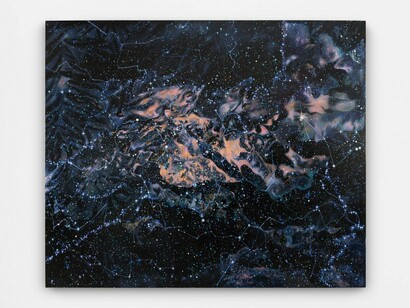 Olivia Hill, Star Field, 2024, oil and acrylic on canvas, 60 x 72 in (152.4 x 182.9 cm). Courtesy of the artist and Bel Ami Gallery