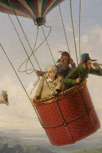 Johann Geyer, Ballonfahrer, 19. Jahrhundert
Öl auf Leinwand © Courtesy of Agnews, London