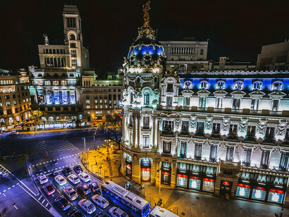 Gran vía, Madrid, España