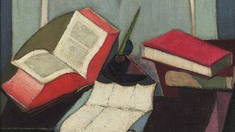 "La Poétesse", óleo sobre lienzo, Ángel Zárraga, 1917