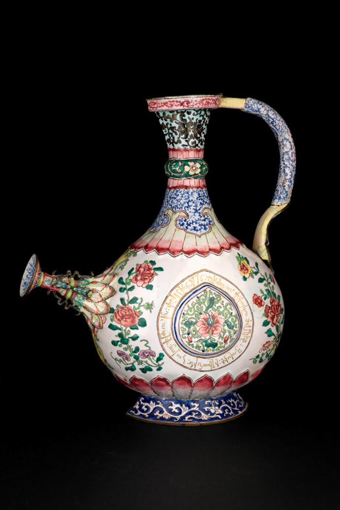 Kalfayan Collection, Bronze enamelled pitcher, Canton, (China) 1776, Photographer Thanos Kartsoglou
