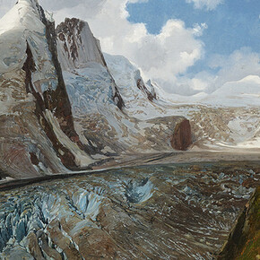 Thomas Ender, Der Großglockner mit Pasterze, 1832, Öl auf Leinwand, Belvedere Museum Wien
© Belvedere, Wien Foto: Johannes Stoll