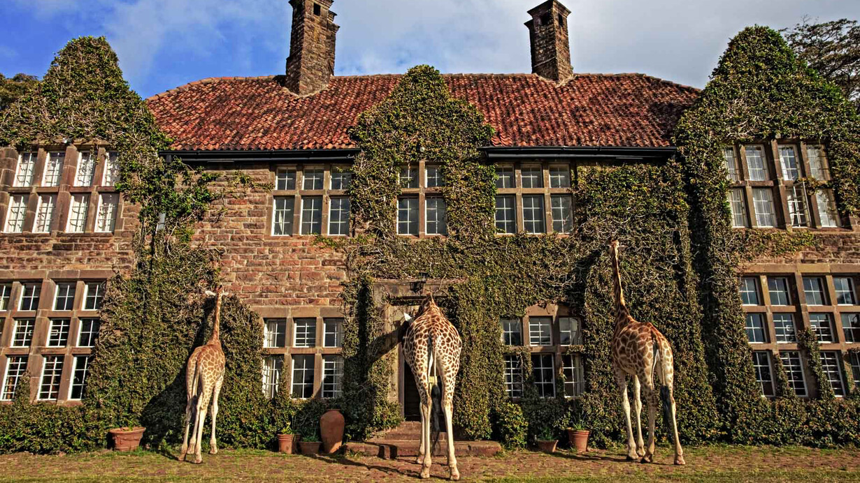 Hotel Giraffe Manor ubicado en Nairobi, Kenia
