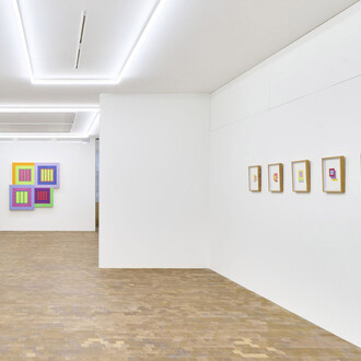 Peter Halley, Parable, vue de l'exposition. Avec l'aimable autorisation de la Galerie Ceysson and Bénétière