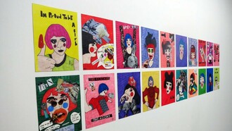 View from installation at the Fall Open Studios, NARS Foundation, New York, 2017