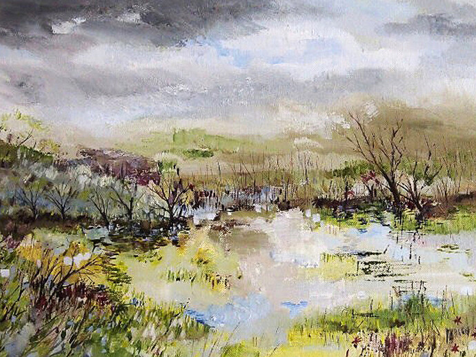 Romance by John Anusas, 36 cm x 59 cm 