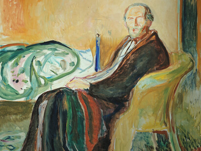Edvard Munch, Autorretrato con la gripe española (1919)