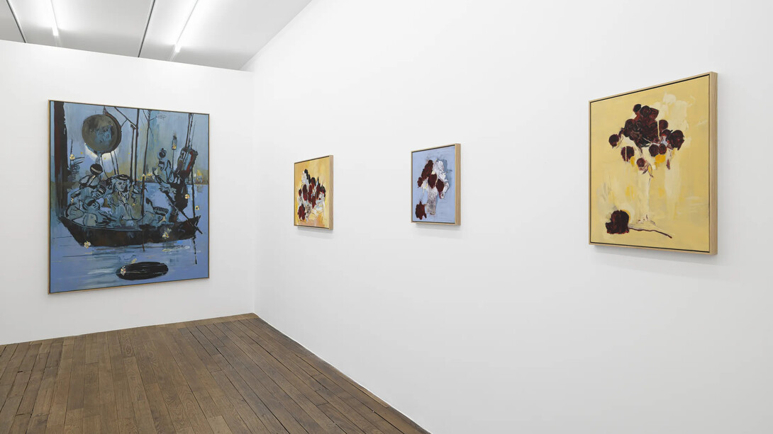 Uwe Wittwer, La cloche dans la forêt, vue d'exposition. Avec l'aimable autorisation de la Galerie Peter Kilchmann