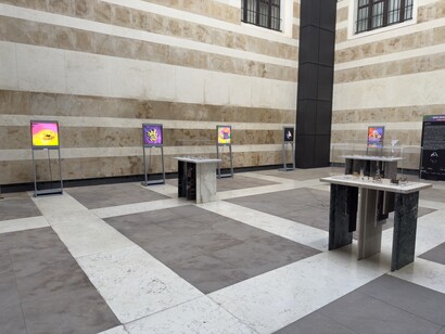 Nino Migliori, I miei gioielli, vista della mostra. Per gentile concessione del LabOratorio degli Angeli