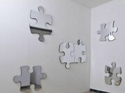 Mona Hatoum, Puzzled, 2009, alluminio lucidato a specchio e MDF, 85 x 60 x 2,5 cm ogni elemento