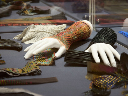 Ursi Fürtler, Textile—Abstract, exhibition view. Courtesy of MAK