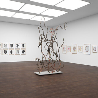 Christopher Wool, exhibition view. Courtesy of Gagosian 