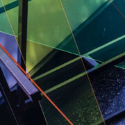 Barbara Kasten, Crown hall 3 (detail), 2018-2019. Courtesy of Akron Art Museum