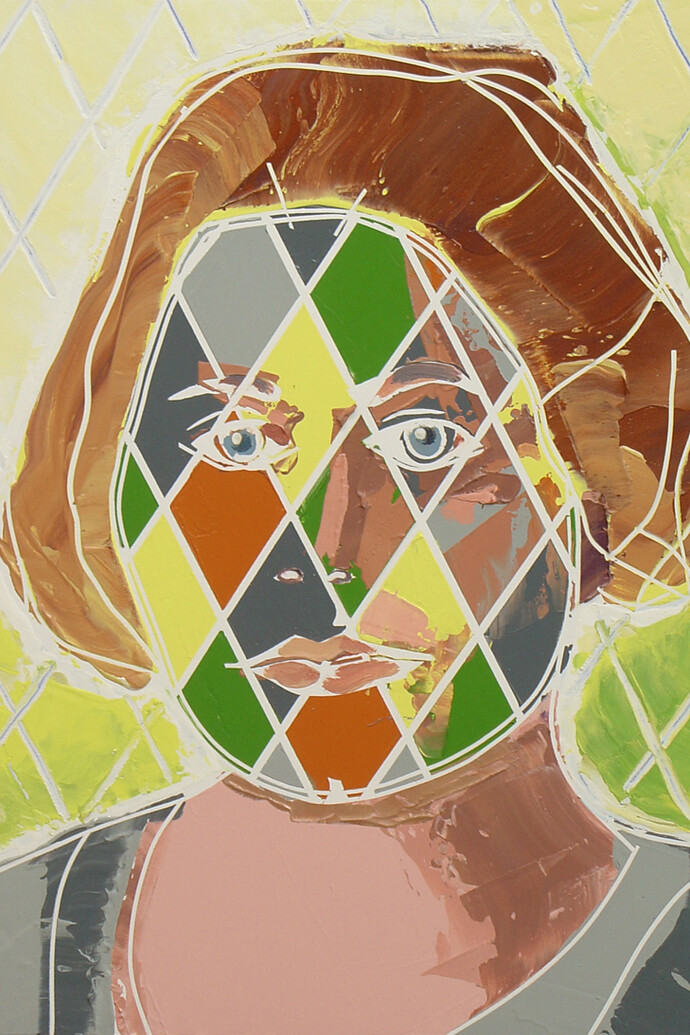 David Ben White, The Personification of an Ideal (Gunta), 2014, Mixed media, 51 x 41 cm © David Ben White. Courtesy the artist and l’étrangère