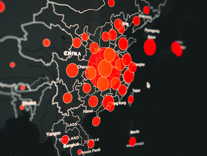 Mapa interactivo que muestra el avance de los contagios de COVID-19