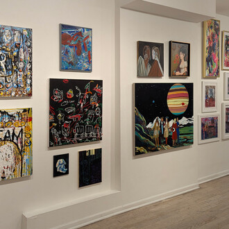 Various artists, The emotive power of color, exhibition view. Courtesy of Van
Der Plas Gallery