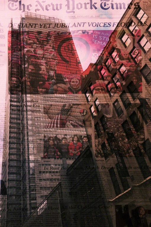 Reading the New York Times. Courtesy of Soho Photo Gallery