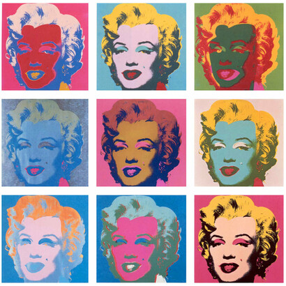 Marilyn Monroe rappresentata da Andy Warhol