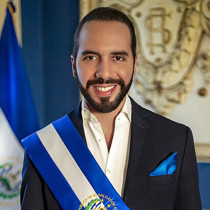 Foto de uso oficial del presidente de El Salvador, Nayib Bukele