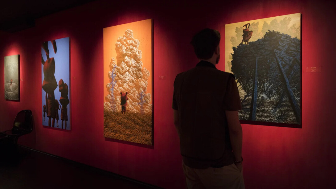 Lee Gihun, Masquerade – Pietà, vista della mostra. Per gentile concessione della Galleria Dorothy Circus