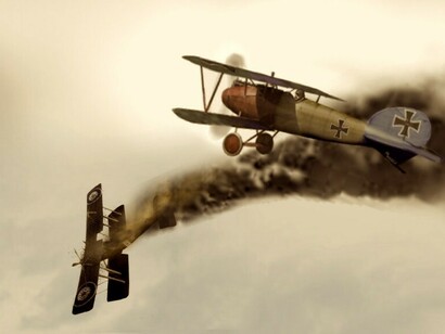 Recreación del avión de Carlos Meyer