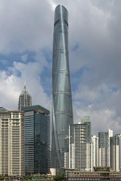 La Shangai Tower di giorno, Shangai, Cina