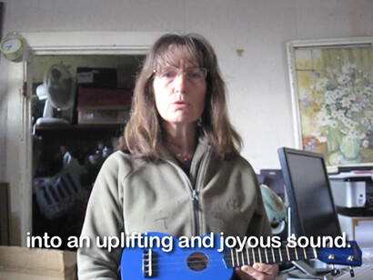 Oliver Beer Mum's Continuous Note (2012) Video, duration 2'50 Image © the artist. Courtesy of Ikon