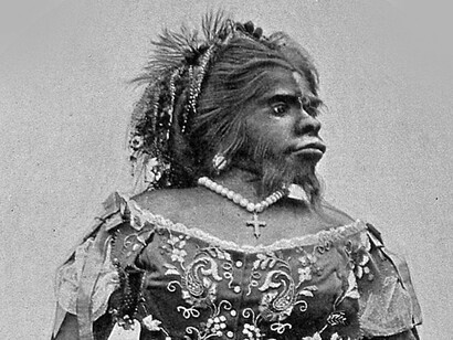 Existia um tempo em que uma performance de espelhos e luzes causava terror e espanto numa época que tinha como medo as sutilezas dos avanços da tecnologia e também de tudo que era excêntrico. Inspirada em uma história real da vida de Júlia Pastrana, a mulher-gorila sofria de hipertricose, uma doença rara que causa crescimento excessivo de pelos, inclusive no rosto. A mulher barbada e peluda era considerada indescritível

