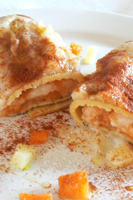 Cannelloncini con patate, zucca e paprika dolce
