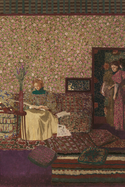 Edouard Vuillard, L’intimité personnages dans un intérieur, 1896. Courtesy of Les Arts Décoratifs