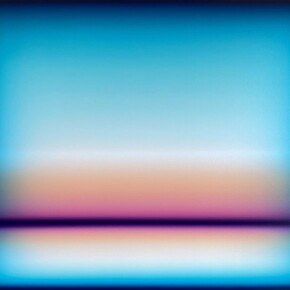 Patrick DeAngelis, Daybreak: Composition of two chords with cross-complementaries, 2023, Oil on canvas, 60 x 72 in. Courtesy of the artist and Slate Contemporary Gallery