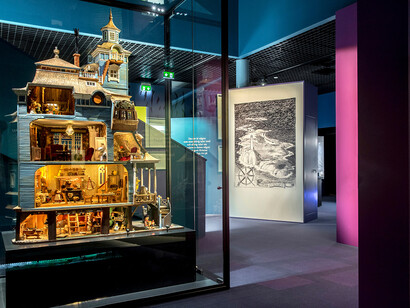 Moomin art, exhibition view. Courtesy of Moomin Museum