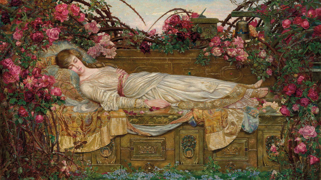 Archibald Wakley (1873–1906), «La Bella Durmiente», 1903, óleo sobre lienzo, colección privada