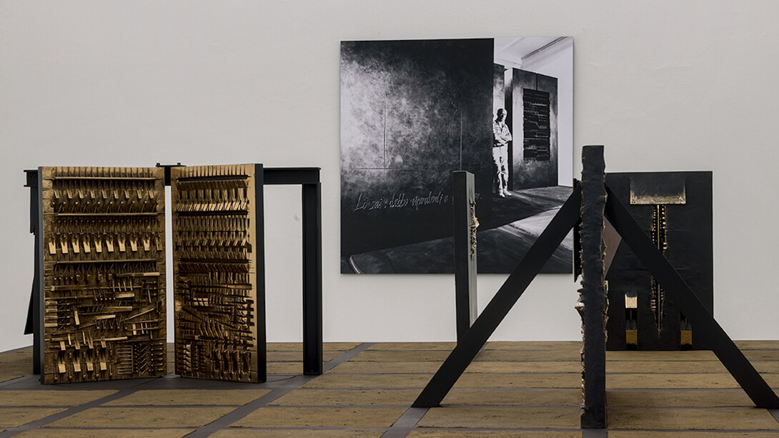 Allestimento mostra Arnaldo Pomodoro 2 progetti visionari, Milano, Fondazione Arnaldo Pomodoro, 30 novembre 2016 – 3 marzo 2017 © Dario Tettamanzi