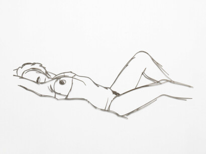 Tom Wesselmann, Amy reclining (stainless), 1985. Avec l'aimable autorisation de Galerie Lelong & Co