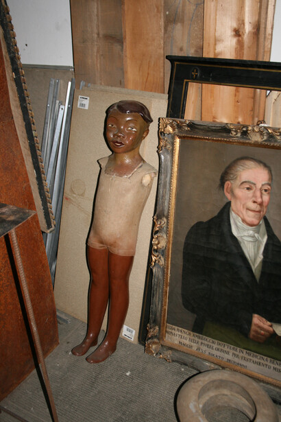 A Mannequin with an old painting