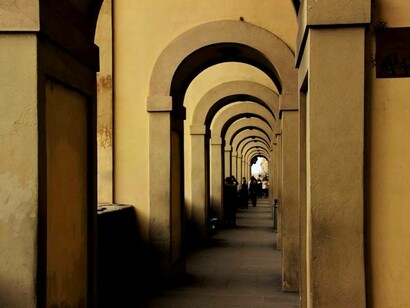 Arcade near Ponte Vecchio in Florence