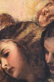 Tiziano Vecellio, particolare dell'Assunta, 1516-1518, olio su tavola, Basilica di Santa Maria Gloriosa dei Frari, Venezia, Italia
