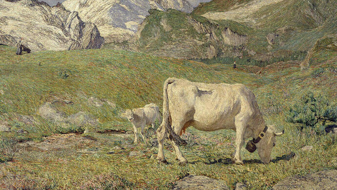 Pascoli di primavera di Giovanni Segantini