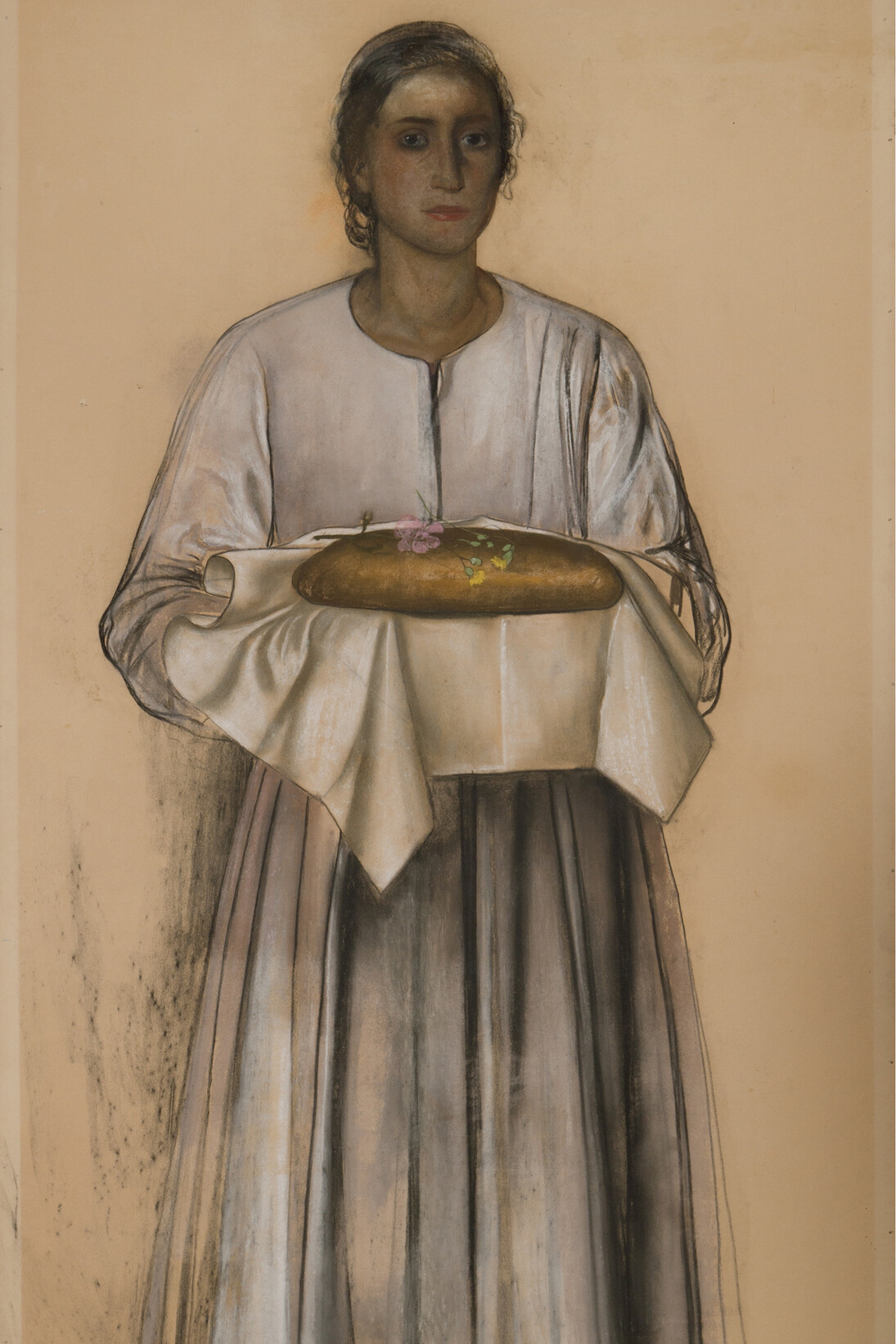 Pietro Gaudenzi, Donna con pagnotta infiorata
