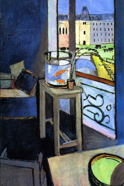 interno con ciotola di pesce rosso, Henri Matisse