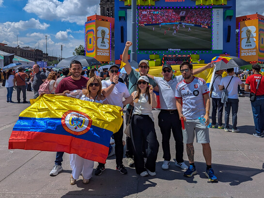 Aficionados ecuatorianos en México para la Copa Mundial de la FIFA 2026