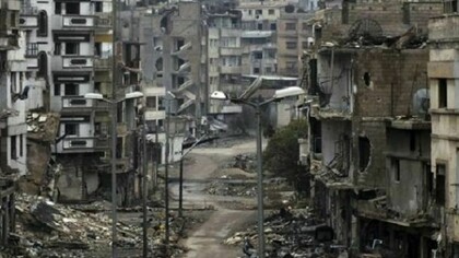 Homs, totally destroyed by the war